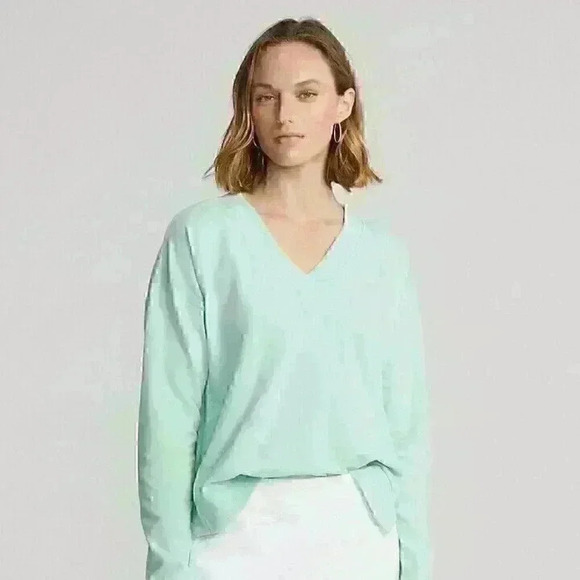 NEW! RLX Golf Ralph Lauren Women's S Jersey V-Neck Pullover NWT $148 - Picture 1 of 1